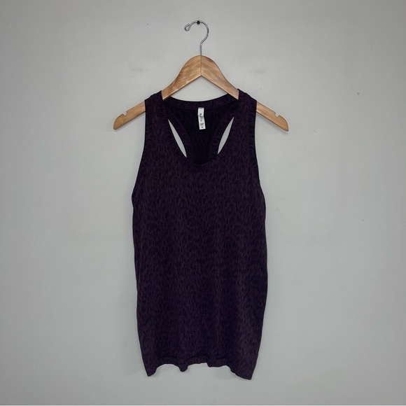Athleta Tank Top Women’s Size Medium Dark Purple Camo‎ Momentum Seamless Top - Picture 2 of 12